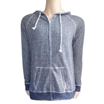 Lady's 60% cotton 40% polyester full zipper hoodies